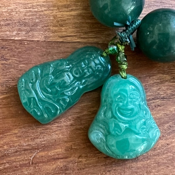 Buddha Stones Buddha Cyan Jade Healing Bracelet (NEW CONDITION) - Picture 2 of 4